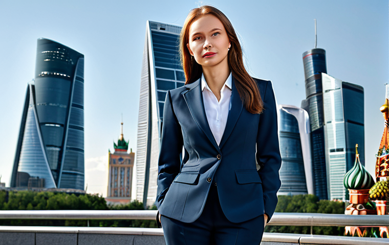 **

"A successful businesswoman in Moscow, wearing a stylish, fully clothed business suit appropriate for the Russian climate, standing confidently in front of the Moscow City skyscrapers, safe for work, professional setting, perfect anatomy, correct proportions, natural pose, high quality, realistic style."

**